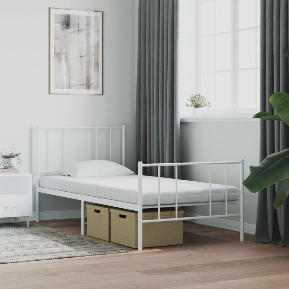 Vaahtomuovipatja 90×200×10 cm / 7-vyöhykkeinen PU-vaahtopatja / kovuus 20 ILD – Valkoinen