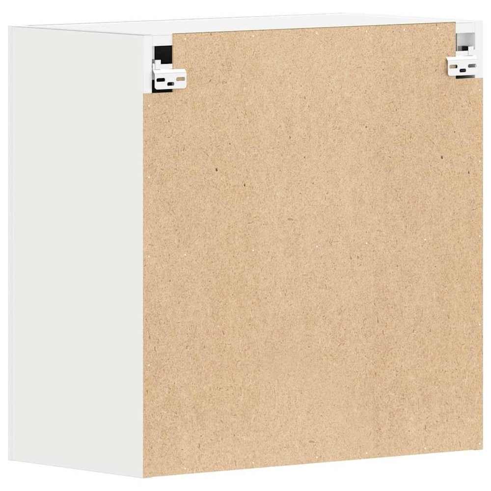 Keittiön yläkaappi 60×31×60 cm / keittiökaappi 2 hyllyllä ja ovilla / seinäkaappi – Valkoinen
