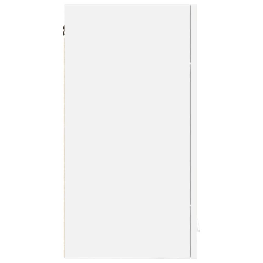 Keittiön yläkaappi 60×31×60 cm / keittiökaappi 2 hyllyllä ja ovilla / seinäkaappi – Valkoinen