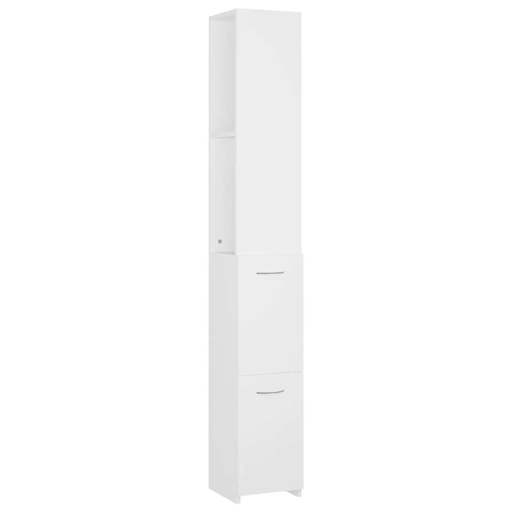 Kylpyhuonekaappi 25×26,5×170 cm / kapea korkea kaappi / säilytyskaappi – Valkoinen