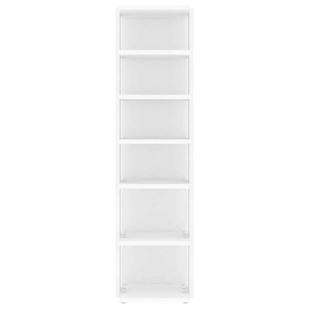 Kenkäkaappi 27,5×27×102 cm / kapea kenkähylly 6 hyllytasolla / kenkien säilytys – Valkoinen