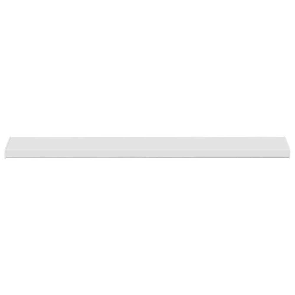 Ikkunalauta 120×20×4,5 cm / PVC-ikkunalauta päätykappaleilla – Valkoinen