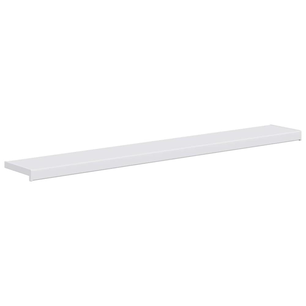 Ikkunalauta 140×20×4,5 cm / PVC-ikkunalauta päätykappaleilla – Valkoinen