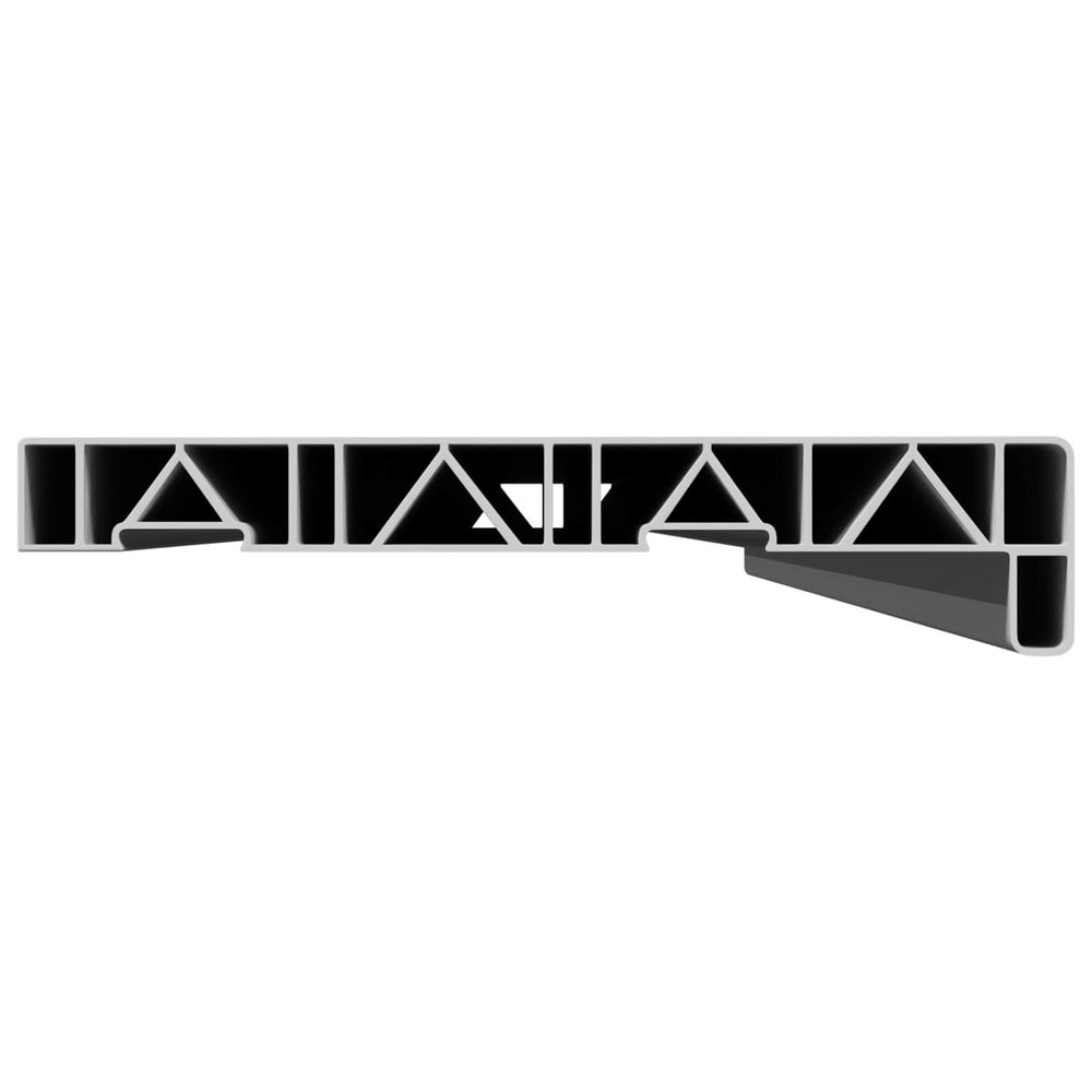 Ikkunalauta 140×20×4,5 cm / PVC-ikkunalauta päätykappaleilla – Valkoinen