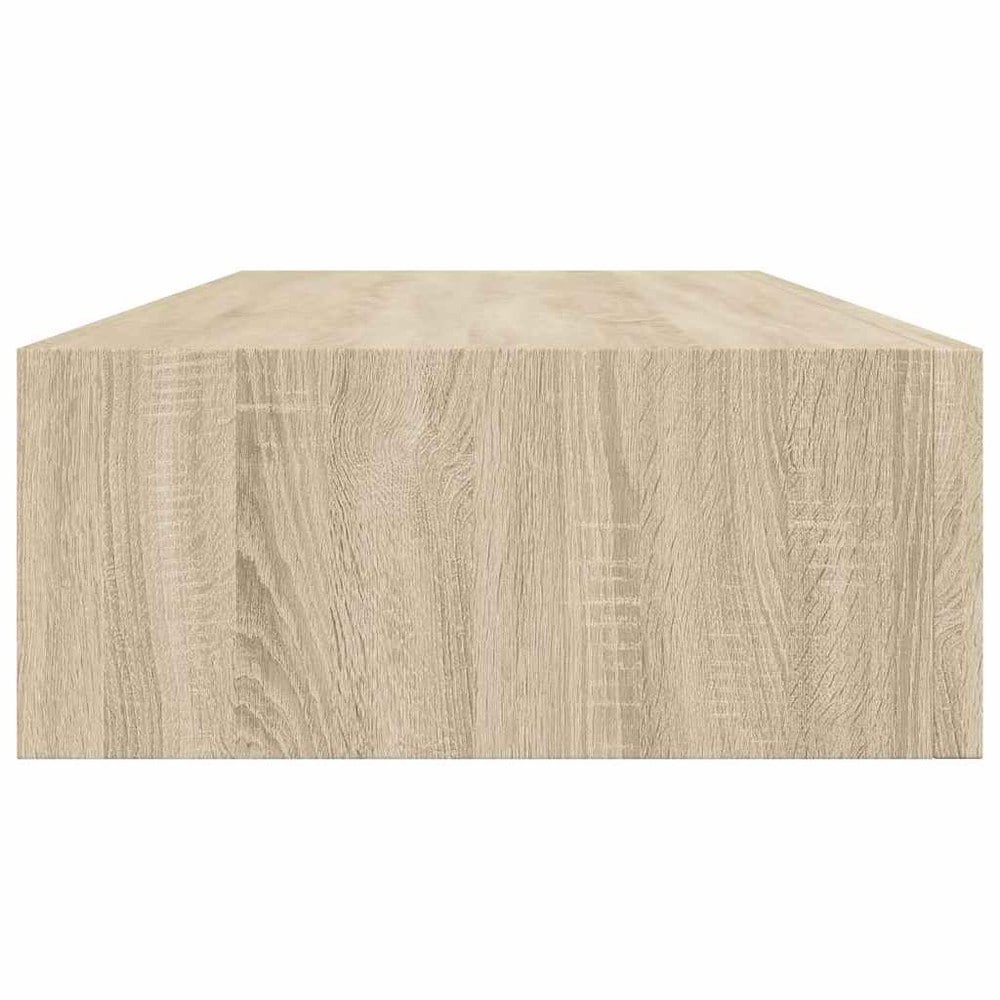 Seinähylly, jossa on laatikko, 2 kpl, 60 cm – Tammi / Laatikkohyllyt / Ripustettavat laatikkohyllyt