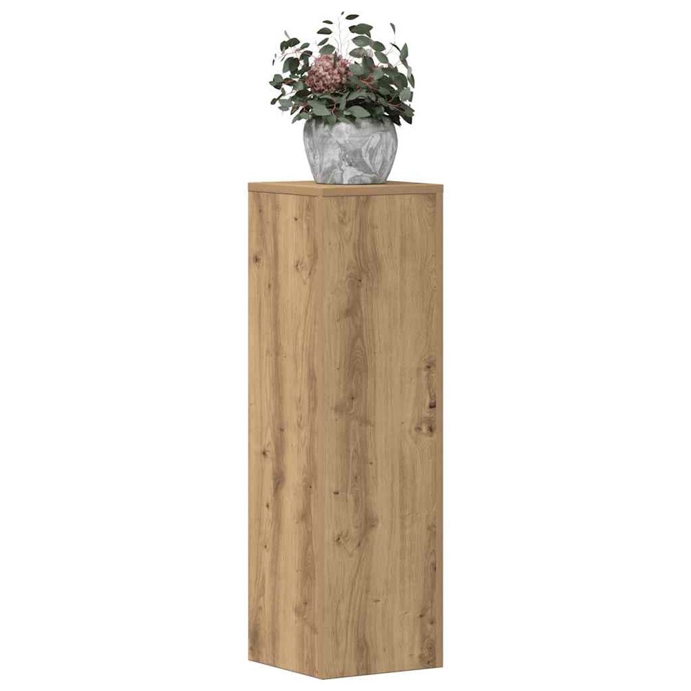 Kukkapylväät, 2 kpl, 25x25x80 cm – Artisan-tammea / Kasvipylväät / Ruukkujen jalustat
