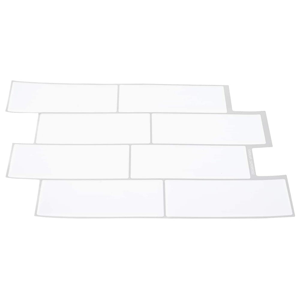 10 kpl itseliimautuvia seinälaattoja 29×21 cm / metrolaatat / seinäkoriste – Valkoinen/harmaa