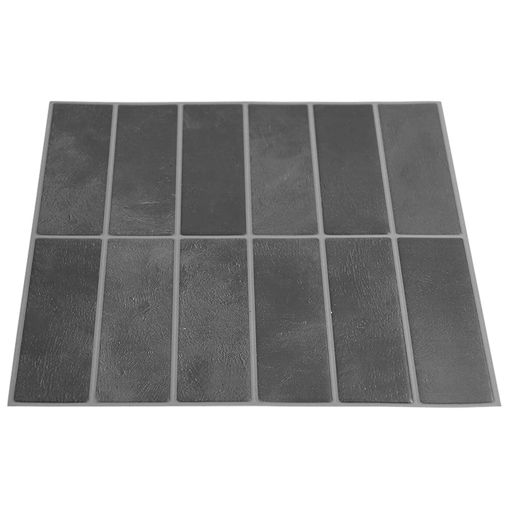 10 kpl itseliimautuvia seinälaattoja 29×23 cm / koristelevyt / seinäkoriste – Harmaa