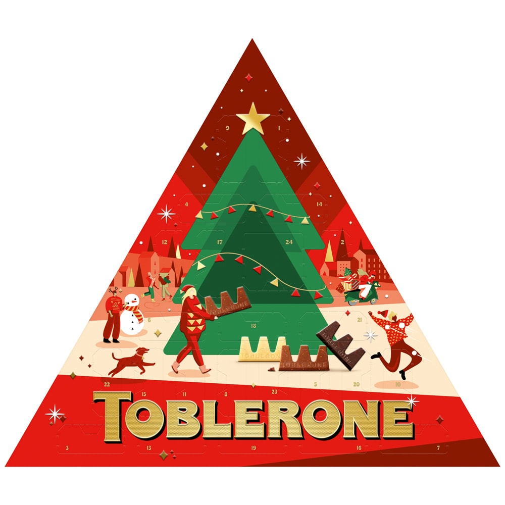Toblerone-suklaakalenteri, 200 g / Suklaakalenteri / Nougat-adventtikalenteri