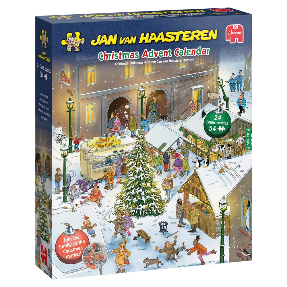 Jan van Haasterenin palapeli-adventtikalenteri 2026 / Palapelikalenteri / Joulukalenteri, jossa on palapelejä
