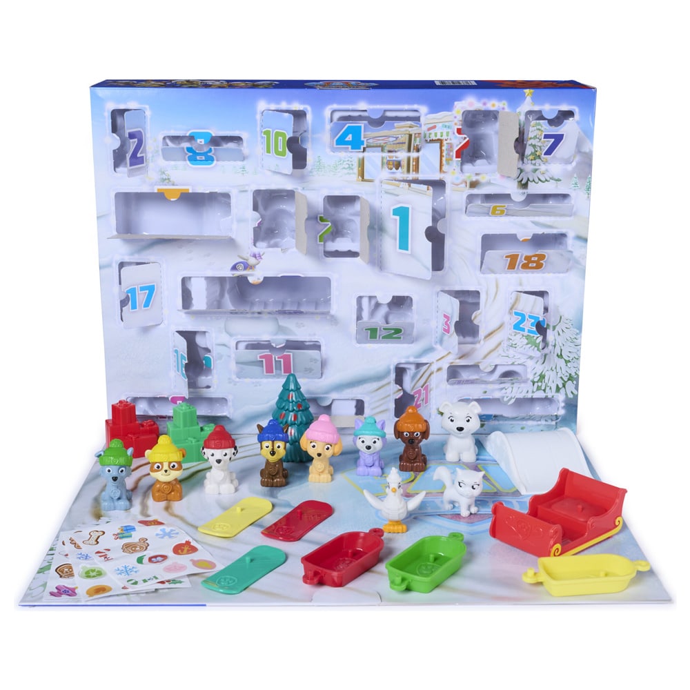 Paw Patrol -joulukalenteri 2026 / Joulukalenteri, jossa on hahmoja / Lasten lelukalenteri
