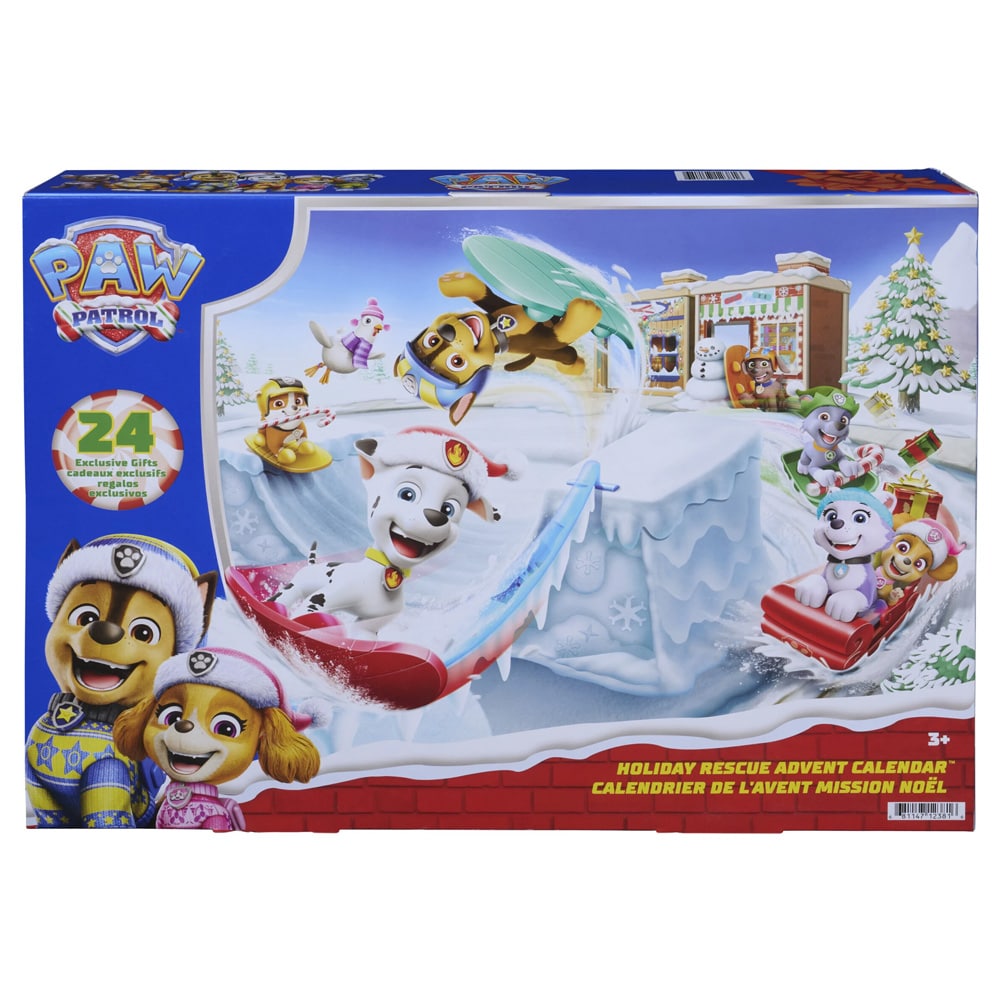 Paw Patrol -joulukalenteri 2026 / Joulukalenteri, jossa on hahmoja / Lasten lelukalenteri