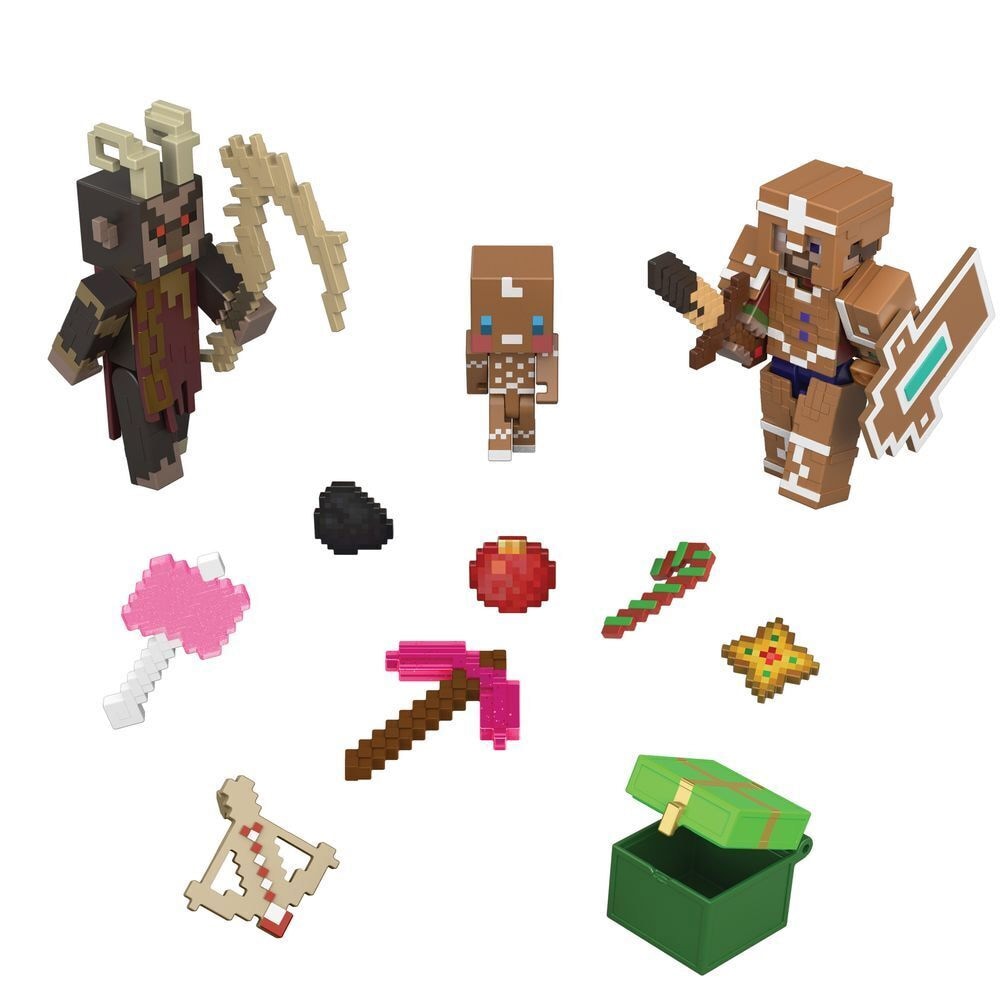 Minecraft-joulukalenteri 2026 / Joulukalenteri, jossa on hahmoja / Lelukalenteri, jossa on pelitarvikkeita
