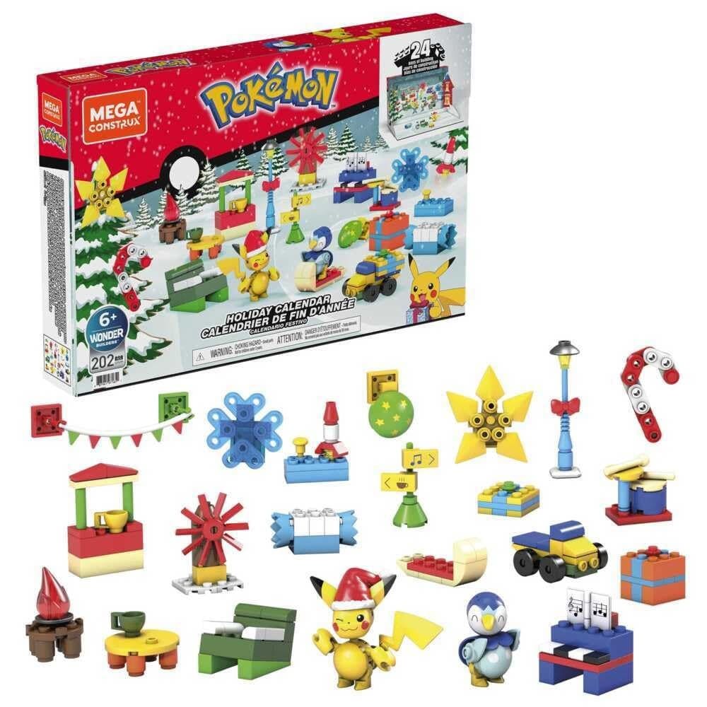 Mega Construx Pokemon-joulukalenteri / Pokemon-joulukalenteri / Rakennuskalenteri, jossa on hahmoja
