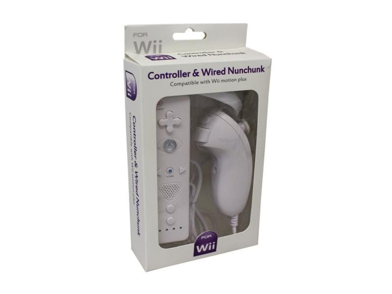 Remote Plus controll for Wii U & Nunchuck white