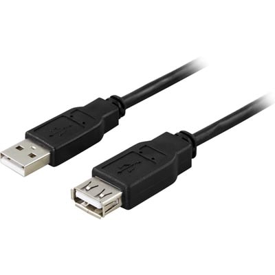 USB-kabel 2.0 A hane till A hona 5 Meter