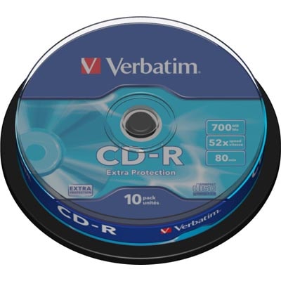 Verbatim CD-R levyt 52x 700 MB 10-pack