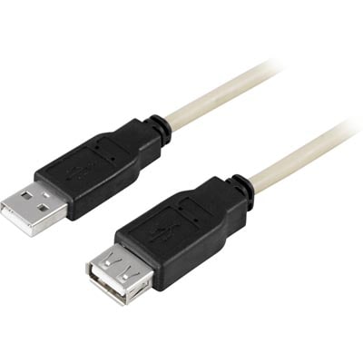 USB kaapeli Typ A uros - Typ A naaras - 1m
