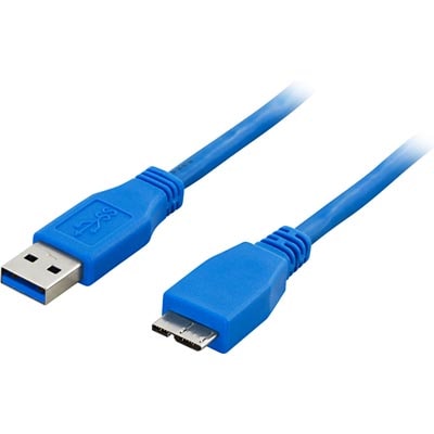 USB 3.0 kaapeli Typ A uros - Typ Micro B uros - 2m