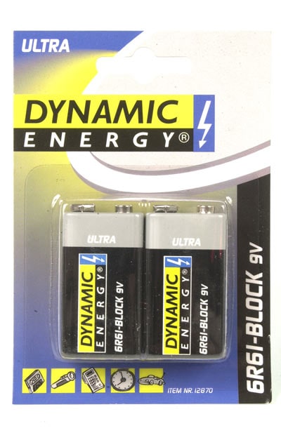 Dynamic energy paristo 9V Ultra 2-Pack