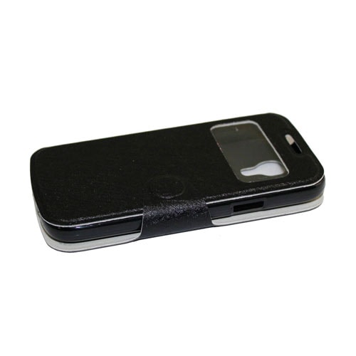 Flipkuoret S-View mallille Samsung Galaxy Mega 6,3 - Musta