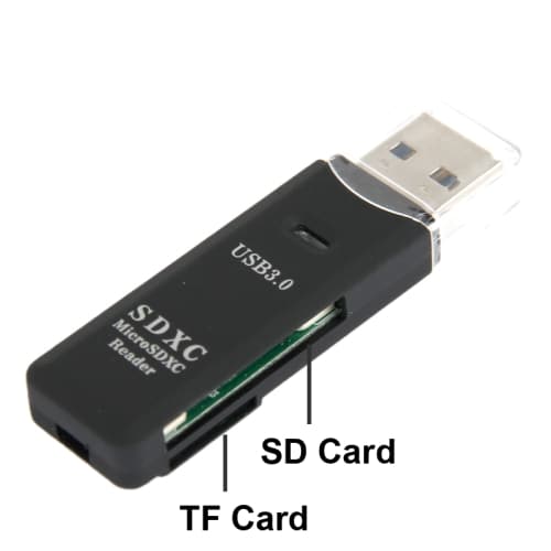 USB 3.0 Kortinlukija - Micro-SD och SD(HC)