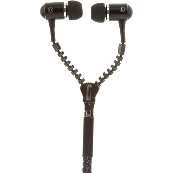 Streetz Zipper In-Ear Headset - Musta