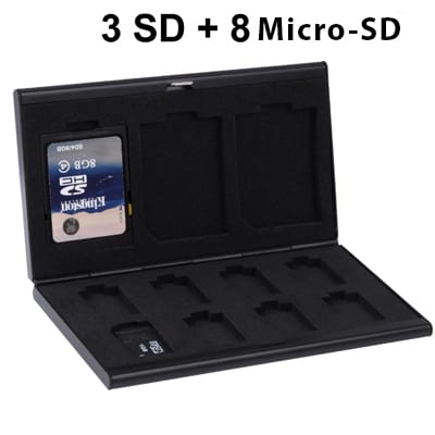 Säilytyslaatikko 11 kpl SD + MicroSD muistikortti