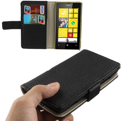 Flipkotelo telineellä & luottokorttitaskulla mallille Nokia Lumia 520