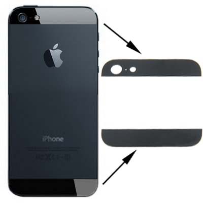 Akkuluukku Ylä- ja alaosa iPhone 5