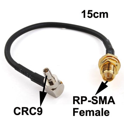 Antenni Adapteri CRC9 uros RP-SMA naaras