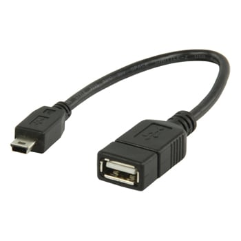 USB 2.0 A naaras -  Mini 5-Pin Mies