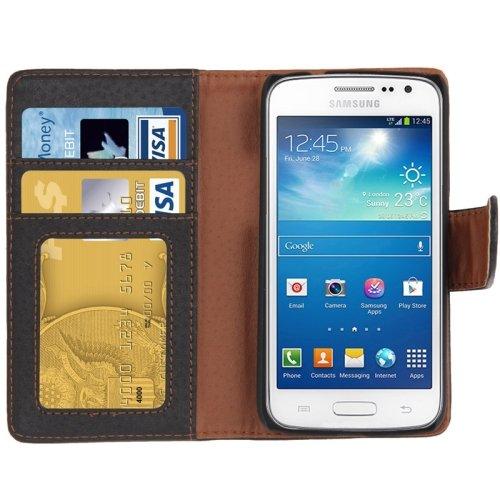 Flip kotelo telineellä & korttipaikoilla Samsung Galaxy Express II - malliin