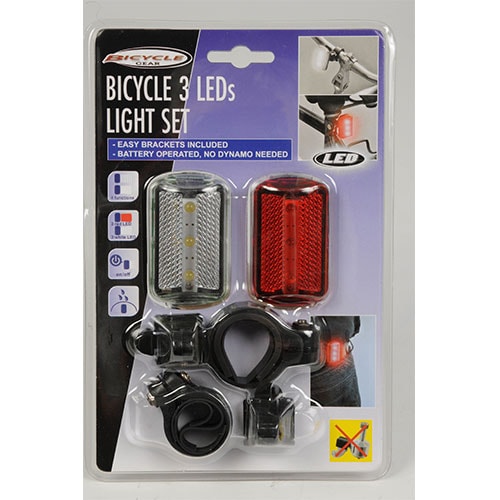 Polkupyörän LED valot – Taakse ja eteen 3kpl
