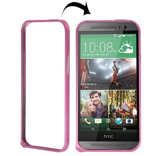 Metalli bumper HTC One M8 pinkki