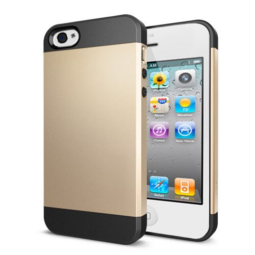 Matkapuhelimen kuori iPhone 4/4S - Kulta/musta
