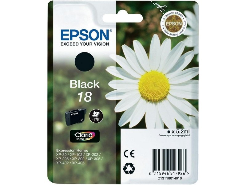 Epson No.18 Musta - 5,2ml