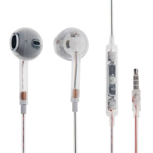 White stereokuulokkeet Mikrofonilla iPhoneen