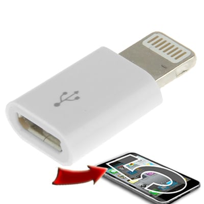 Micro USB Adapteri iPhone 6/6s / iPhone 5 / SE mm
