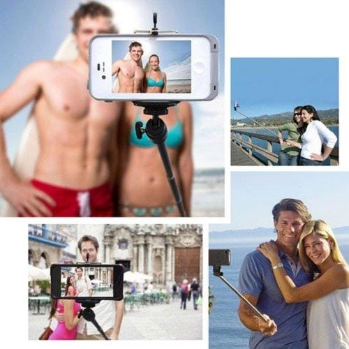 Universaali Bluetooth Selfie Stick jalustalla & Zoomilla -  Matkapuhelimen linssi 7in1