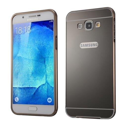 Metalli bumper + takakansi Samsung Galaxy A8