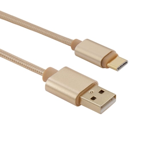 Usb-kaapeli nylonkangasta USB C 3.1 - USB 2.0