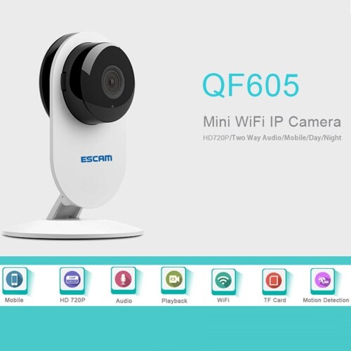 WiFi valvontakamera ESCAM QF605 HD 720P