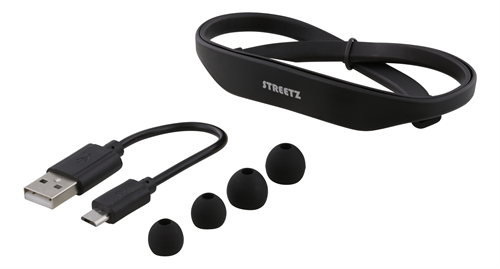 STREETZ Bluetooth-sport kuulokkeet - Musta