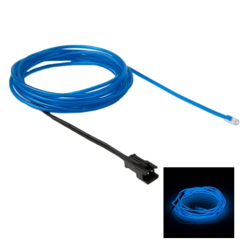 Neon Wire autoon - 2m vesitiivis Sininen väri