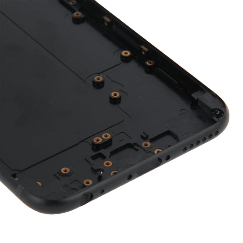Täydellinen kuori iPhone 6 - Akun kansi / Sim-kortin pidike / Painikkeet - Musta