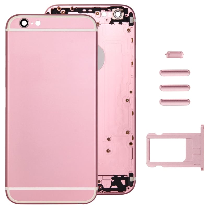 Täydellinen kuori iPhone 6 - Akun kansi / Sim-kortin pidike / Painikkeet - Kulta