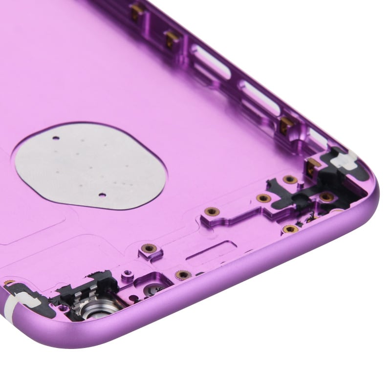 Täydellinen kuori iPhone 6 - Akun kansi / Sim-kortin pidike / Painikkeet - Liila