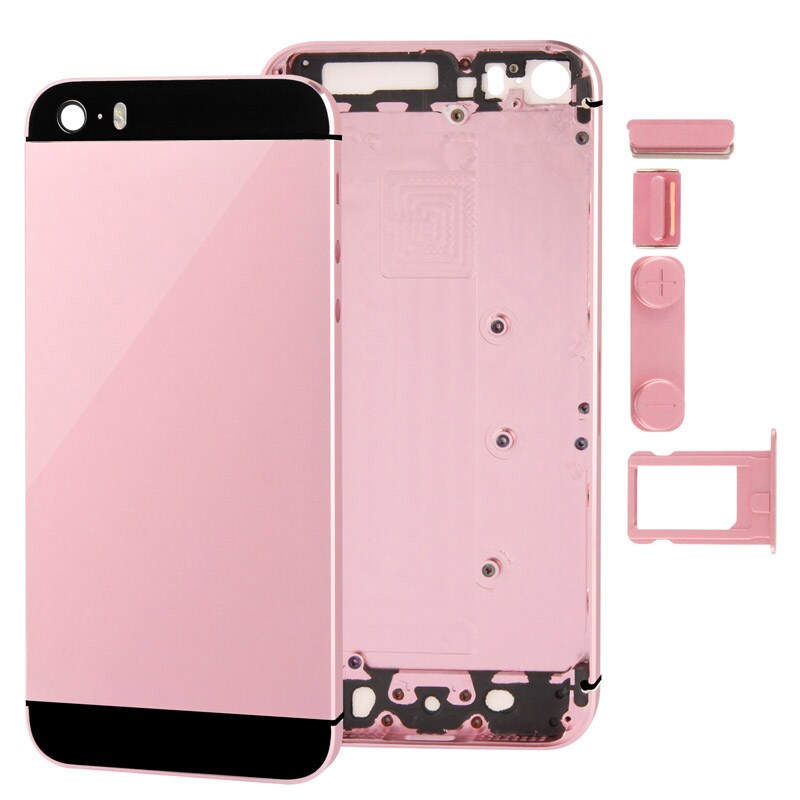 Täydellinen kuori iPhone 5S + Sisäosat - Pinkki