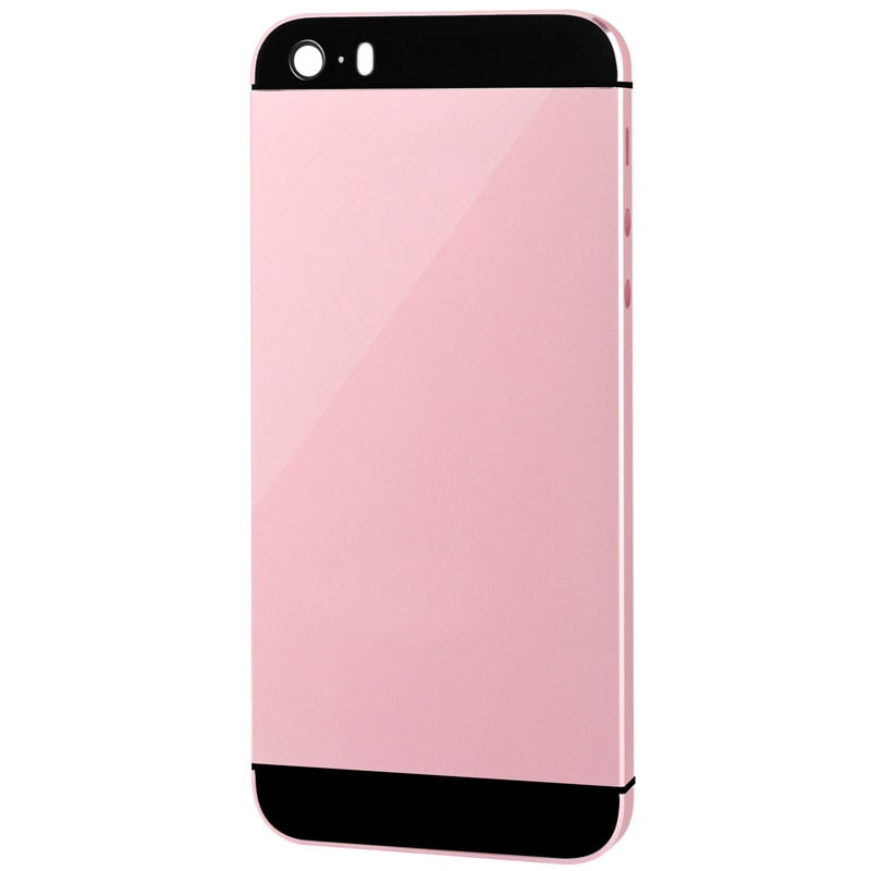 Täydellinen korvaava kuori näppäimillä iPhone 5S - Pinkki